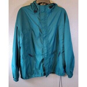 Woolrich Men's Hooded Windbreaker Rain Jacket Size L